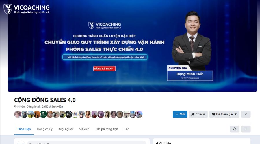 tận dụng nhóm Facebook